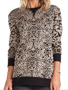 Rag & Bone Amoeba Print Crew Neck Sweatshirt